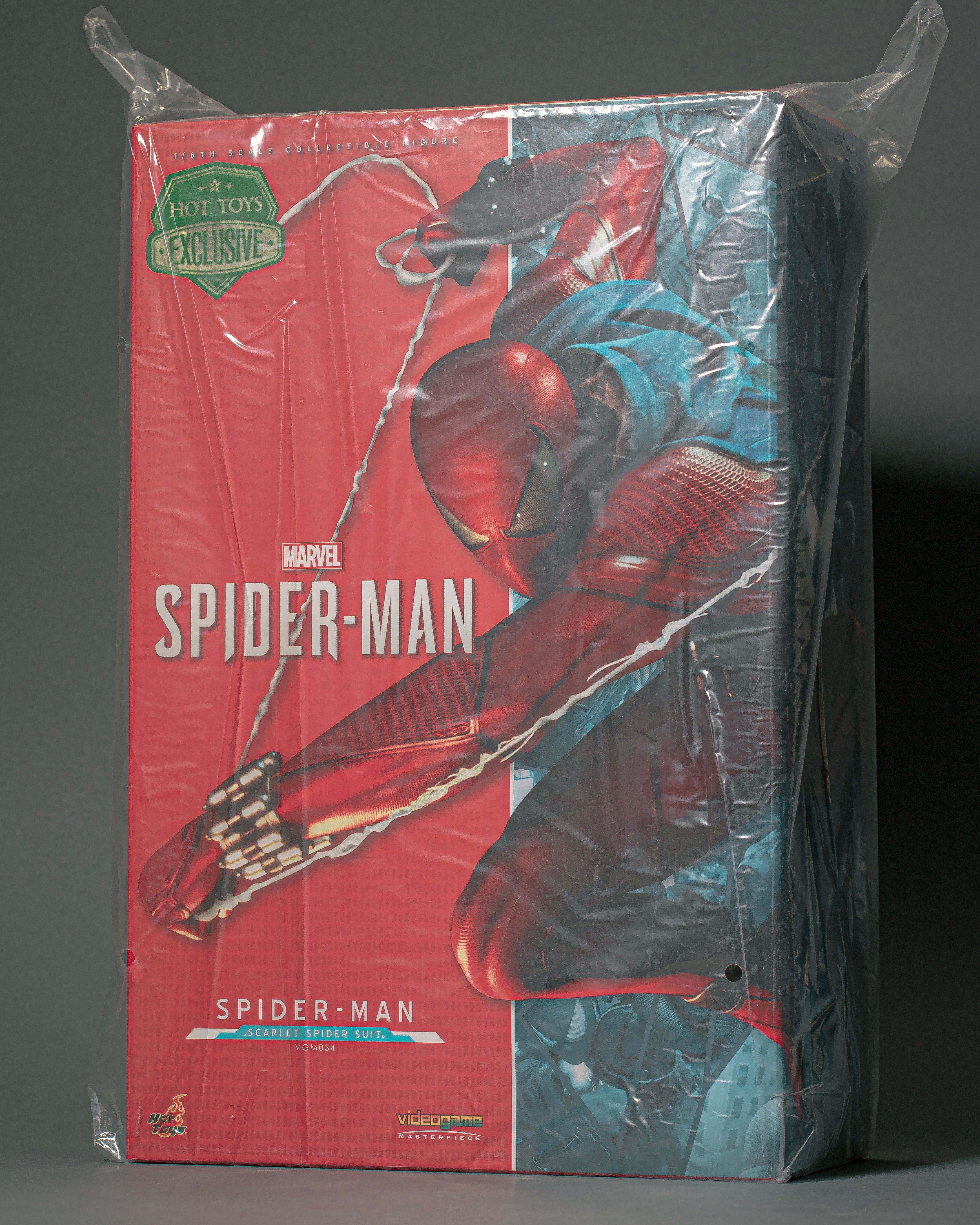 Hot Toys VGM34 Spiderman PS4 Scarlet Spider Suit 1/6 Scale Collectibles Figure - Image 8