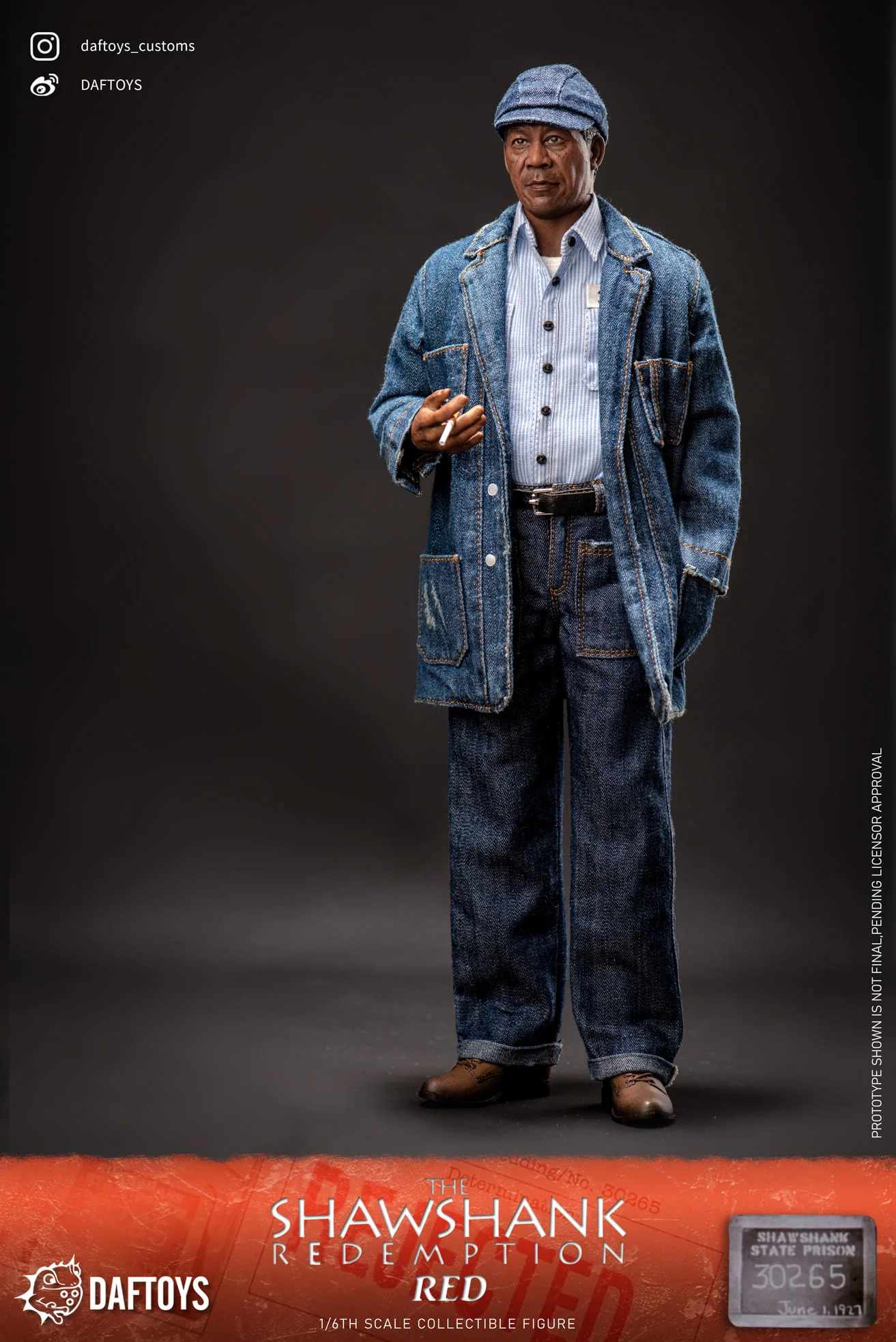 Daftoys F020 The Shawshank Redemption Ellis Boyd Redding (Red) 1/6 figure set - Image 3