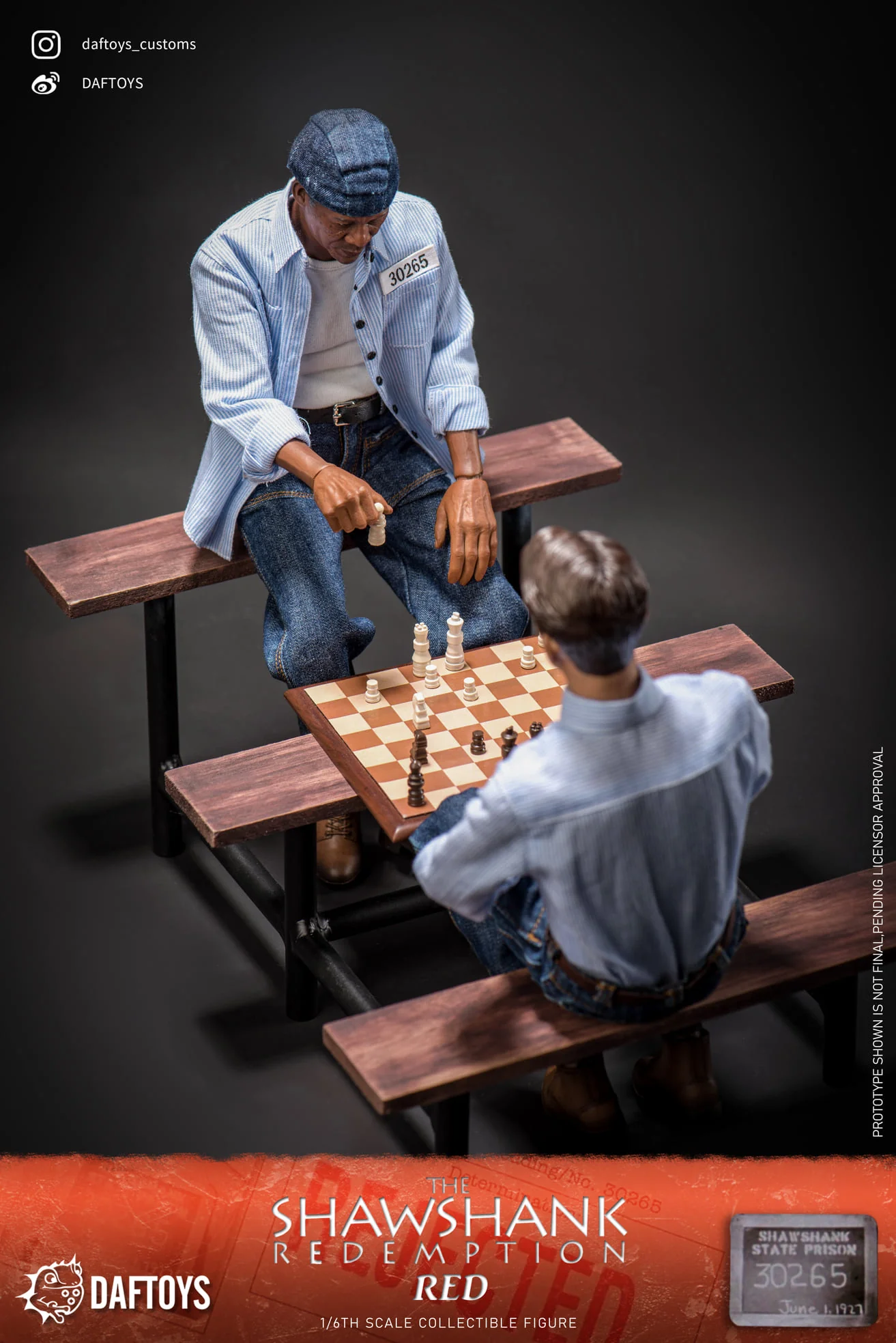 Daftoys F020 The Shawshank Redemption Ellis Boyd Redding (Red) 1/6 figure set - Image 9