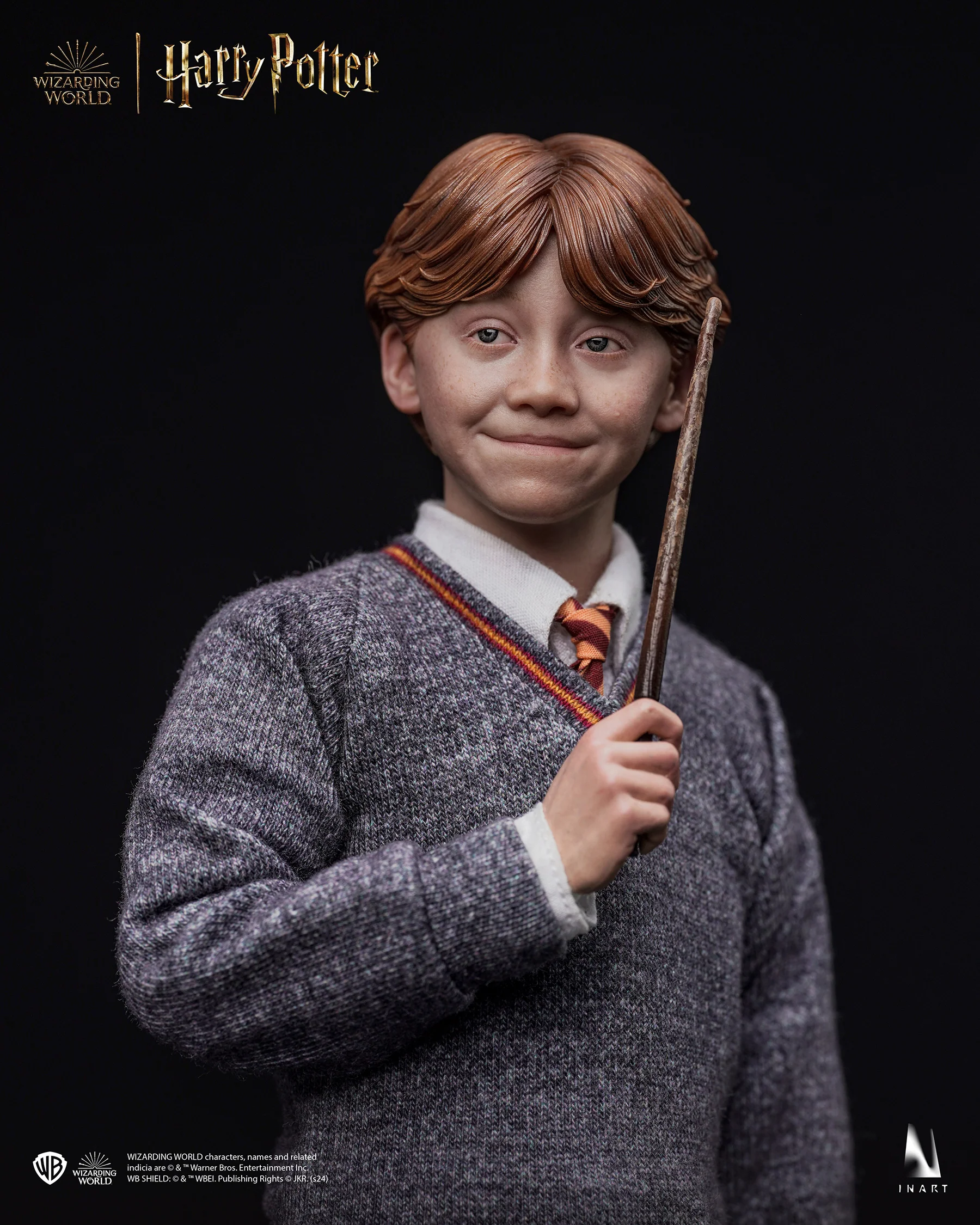 INART Harry Potter and the Philosopher's Stone - Ron Weasley 1/6 Collectible Figure Standard Edition (Sculpted hair) - Image 12