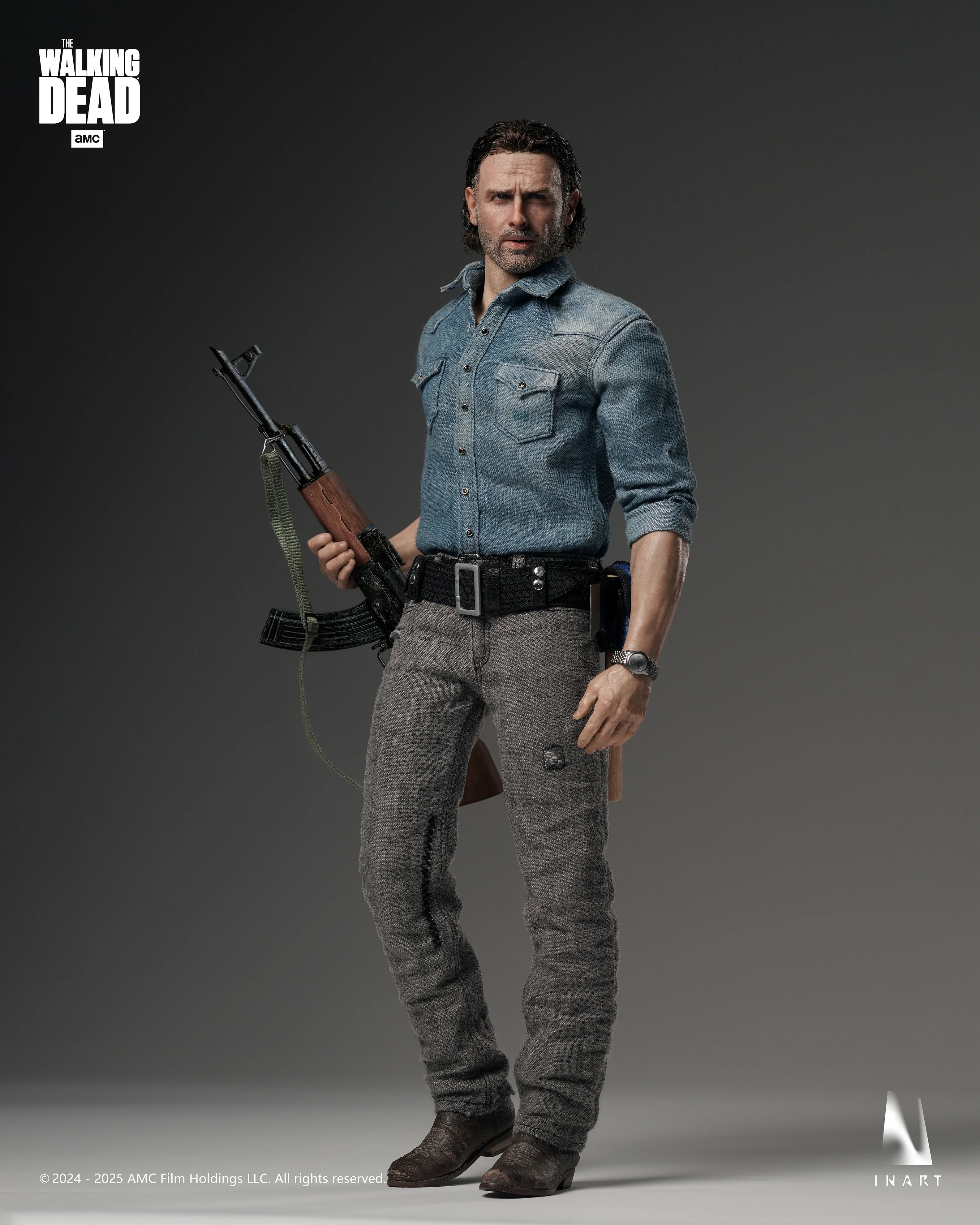 Preorder! INART The Walking Dead Season 8 Rick Grimes 1/6th Scale Collectible Figure - Image 3